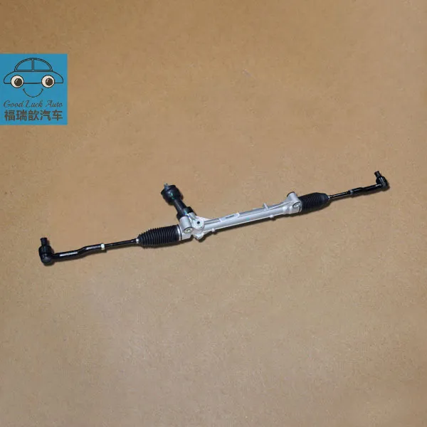 Mechanical steering gear with cross-linking rod assembly