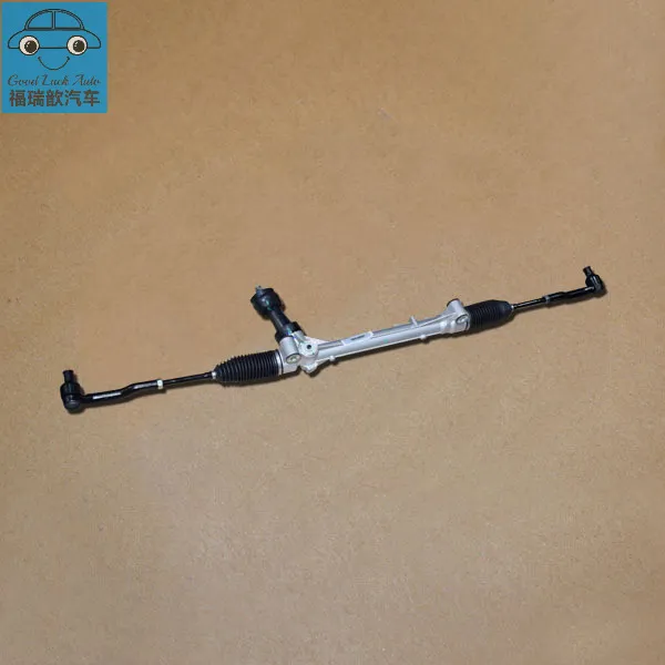 Mechanical steering gear with cross-linking rod assembly