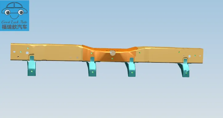 Water tank crossbeam assembly - Electroplating