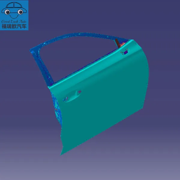 Right front door body panel assembly