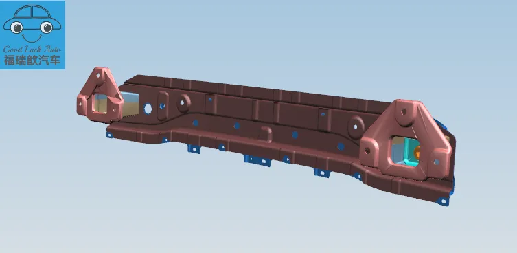 Post-collision beam assembly - Electrostatic painting